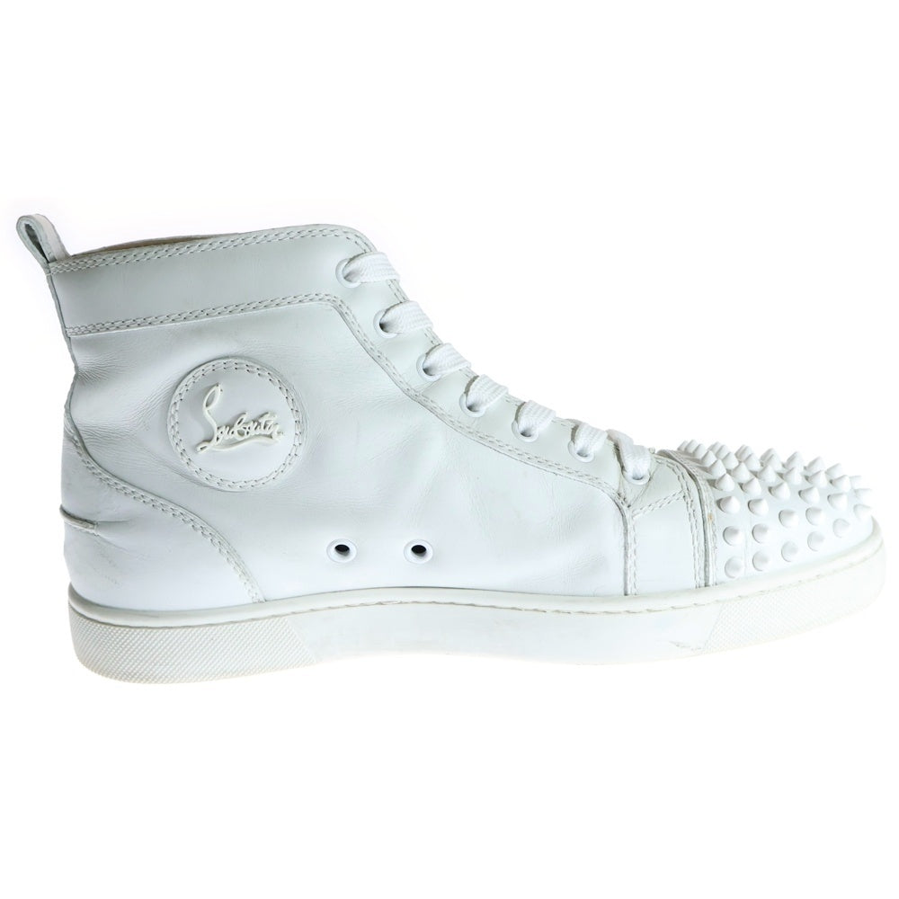 CHRISTIAN LOUBOUTIN(クリスチャンルブタン) LOUIS SPIKES ルイス スパイクス スタッズ レザーハイカットスニーカー ホワイト