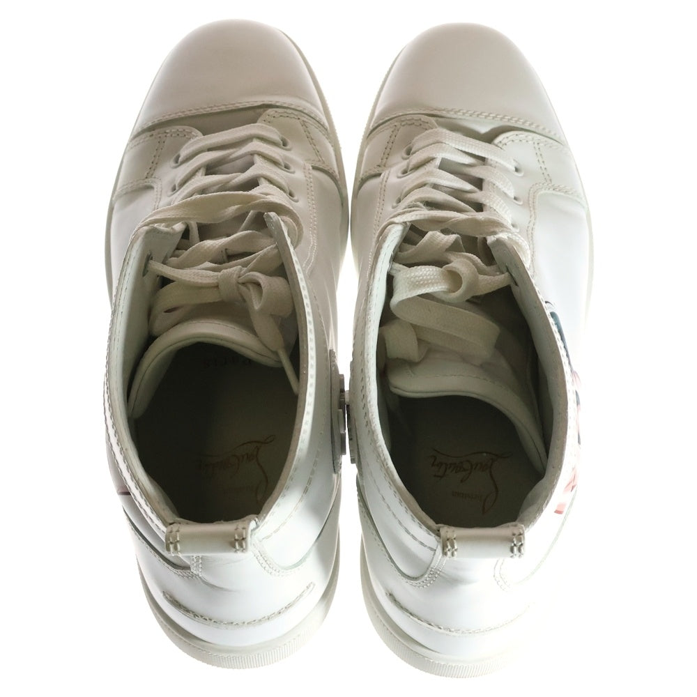CHRISTIAN LOUBOUTIN(クリスチャンルブタン) LOUPIN UP DONNA ルーパン アップ ドンナ レザーハイカットスニーカー ホワイト 1220245