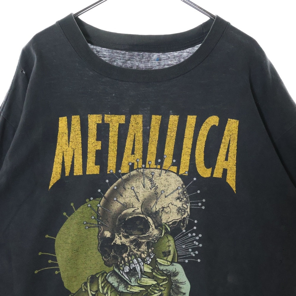 VINTAGE(ヴィンテージ) 90S VINTAGE METALLICA PUSHEAD FIXXXER ヴィンテージ メタリカ パスヘッド フィクサー 両面プリント クルーネック 半袖Tシャツ カットソー ブラック