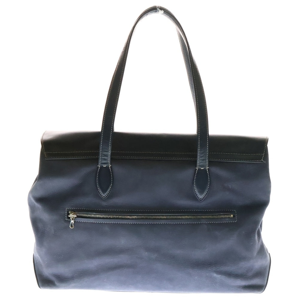 FARO(ファーロ) FRATELLI MOUSSE フラテッリ レザー ハンドバッグ ネイビー