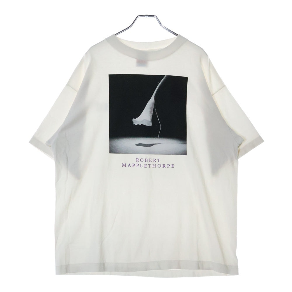 SAINT MICHAEL(セントマイケル) 25SS ×Robert Mapplethorpe CALLA LILY MT_SS TEE ロバートメイプルソープ オランダカイウ フォトプリント クルーネック 半袖Tシャツ SM-HR3-0000-C17