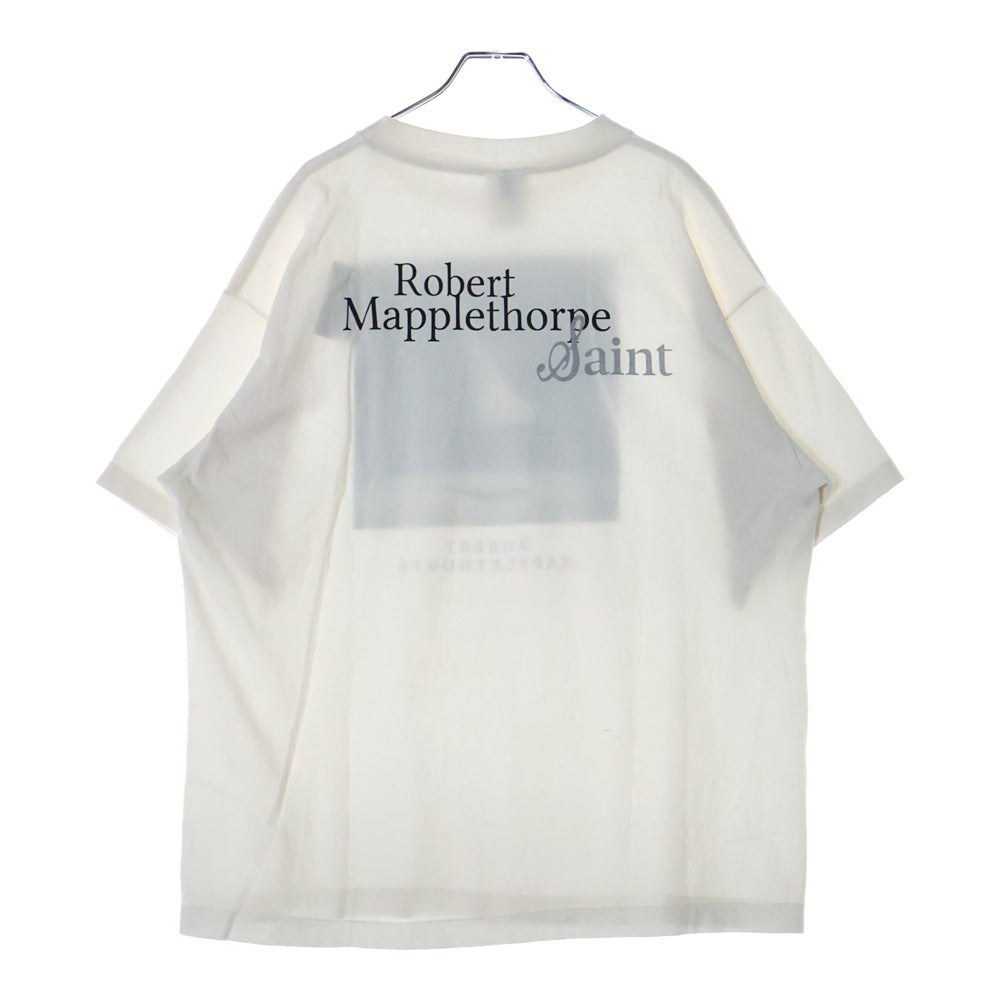 SAINT MICHAEL(セントマイケル) 25SS ×Robert Mapplethorpe CALLA LILY MT_SS TEE ロバートメイプルソープ オランダカイウ フォトプリント クルーネック 半袖Tシャツ SM-HR3-0000-C17