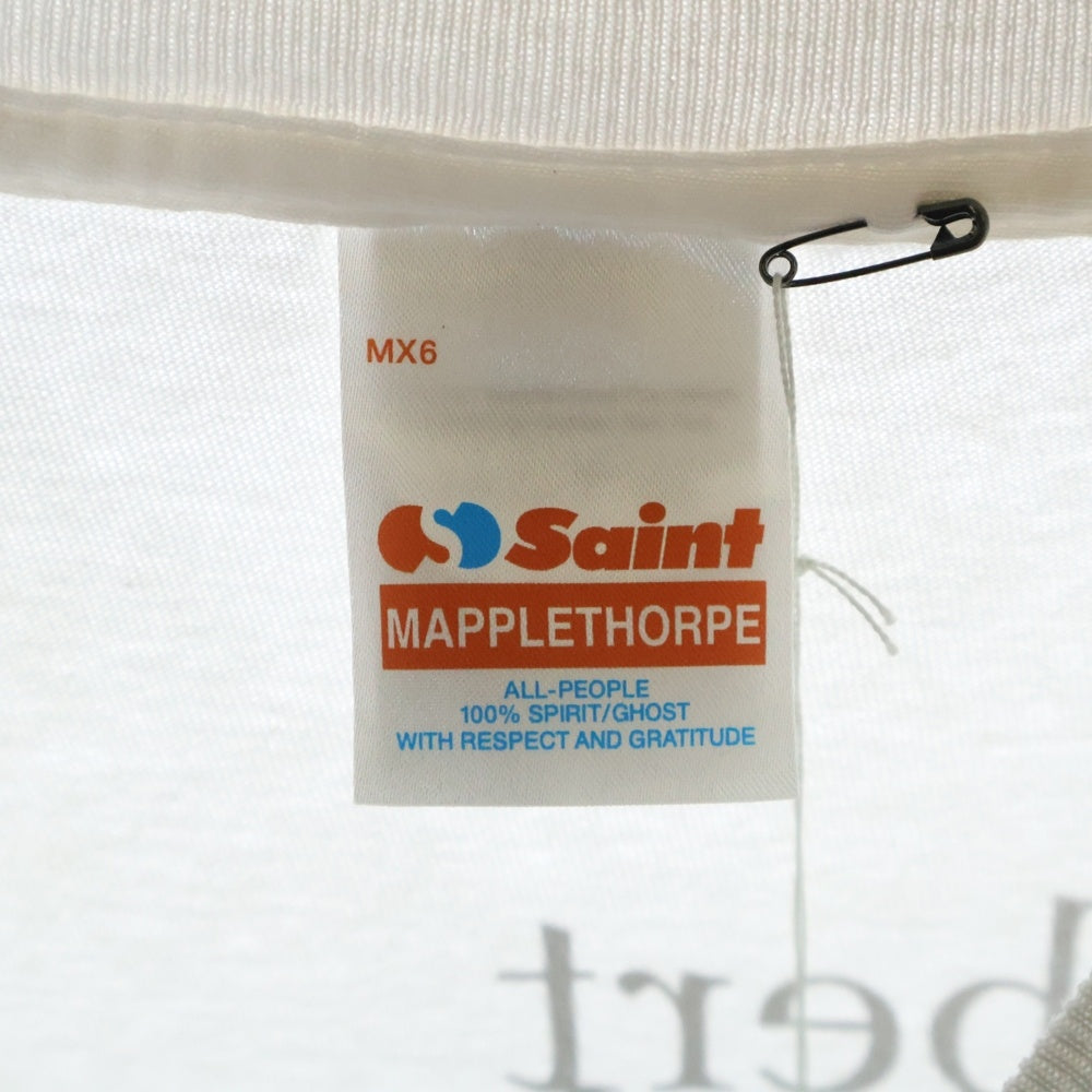 SAINT MICHAEL(セントマイケル) 25SS ×Robert Mapplethorpe EMBRACE MT_SS TEE ロバートメイプルソープ エンブレイス フォトプリント クルーネック 半袖Tシャツ カットソー SM-HR8-0000-C20