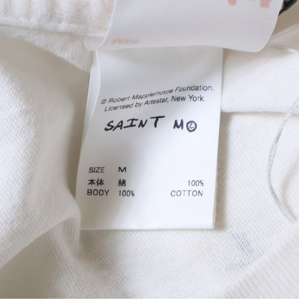 SAINT MICHAEL(セントマイケル) 25SS ×Robert Mapplethorpe EMBRACE MT_SS TEE ロバートメイプルソープ エンブレイス フォトプリント クルーネック 半袖Tシャツ カットソー SM-HR8-0000-C20