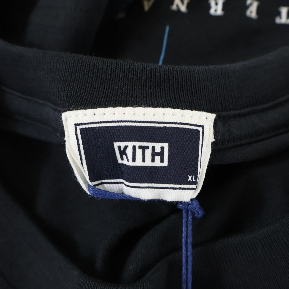 KITH(キス) OSAKA STORE FLOOR TEE オオサカ ストア フロア クルーネック半袖ポケットTシャツ カットソー バックプリント ブラック 25-073-060-0061-1-0