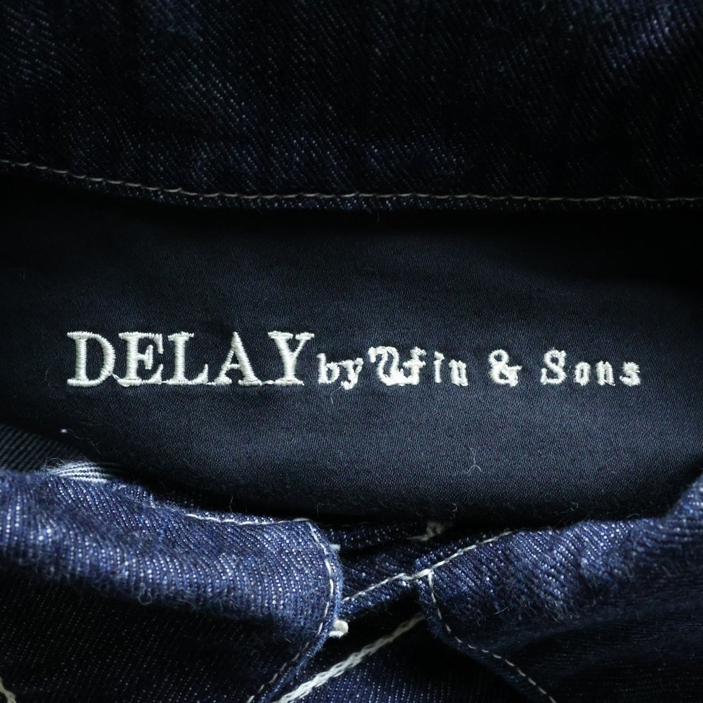 DELAY by Win&Sons(ディレイバイウィンアンドサンズ) デニムジャンプスーツ ツナギ インディゴ DW2-TN-001