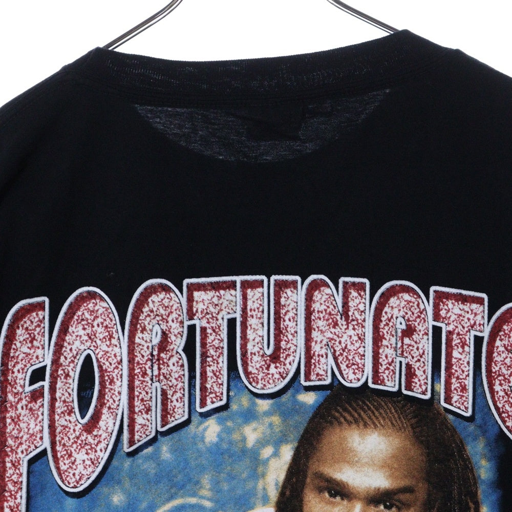 VINTAGE(ヴィンテージ) 90S VINTAGE MAX WELL FORTUNATE TEE ヴィンテージ マックスウェル フォーチュネイト 両面プリント クルーネック 半袖Tシャツ カットソー ブラック