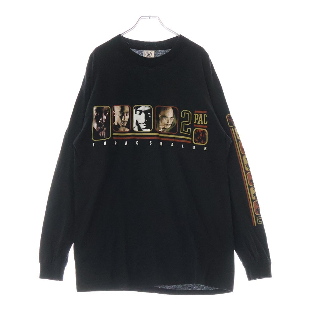 VINTAGE(ヴィンテージ) 90S VINTAGE 2PAC L/S TEE ヴィンテージ 2パック フォトプリント クルーネック 長袖Tシャツ ロングスリーブ カットソー ブラック