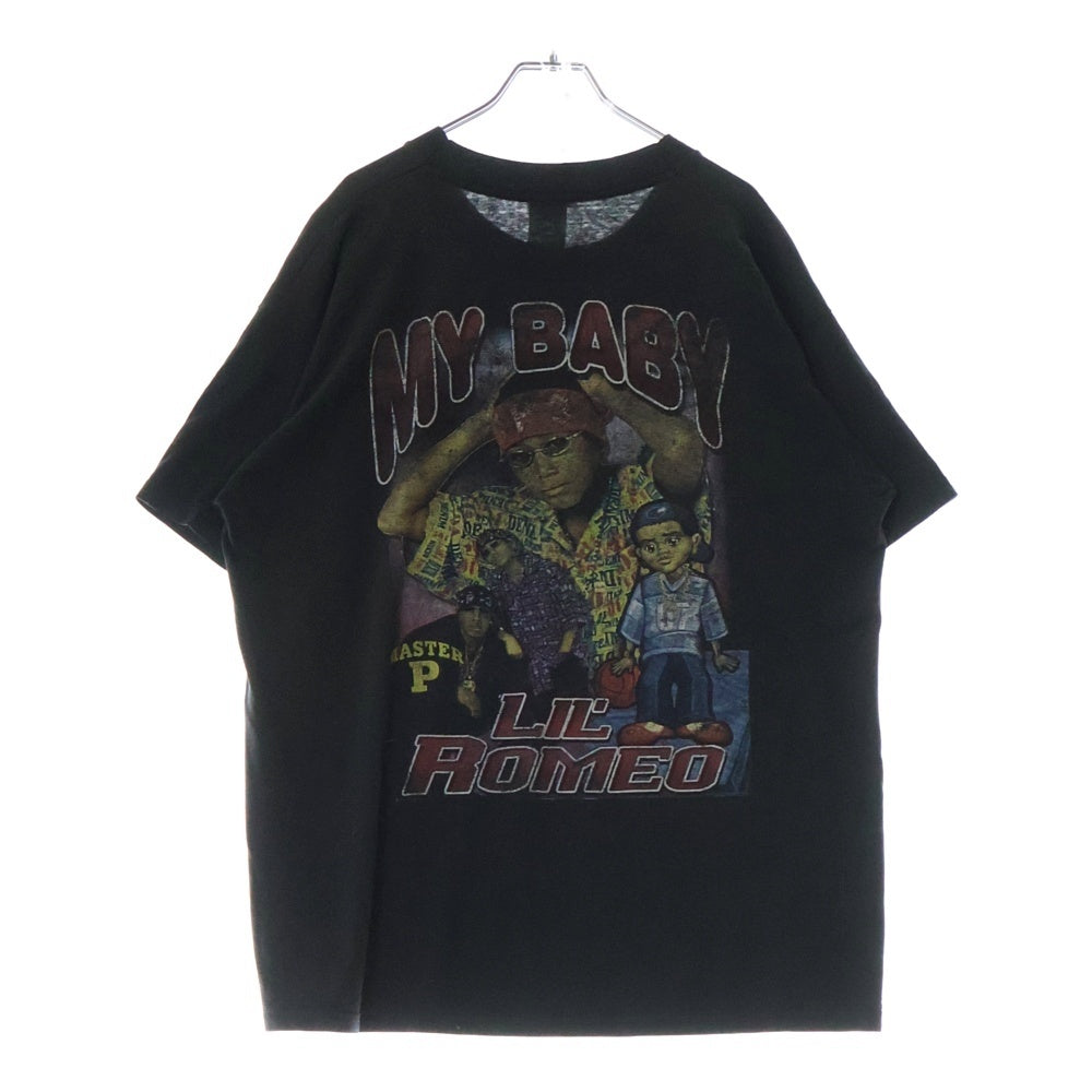 VINTAGE(ヴィンテージ) 90S VINTAGE LIL ROMEO TEE ヴィンテージ リル ロメオ 両面プリント クルーネック 半袖Tシャツ カットソー ブラック