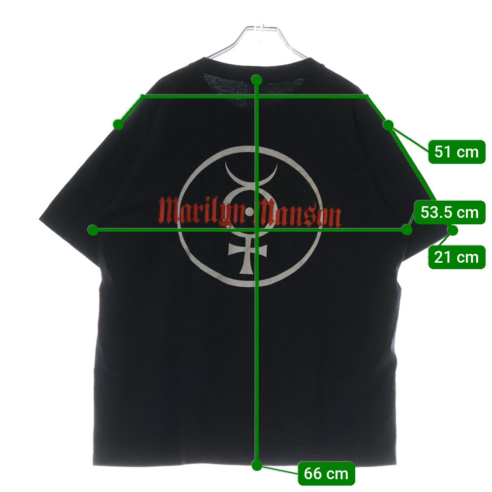 VINTAGE(ヴィンテージ) 00S VINTAGE MARILYN MANSON 2000 HOLY WOOD マリリンマンソン ホーリーウッド ヴィンテージ プリントTシャツ 半袖カットソー ブラック