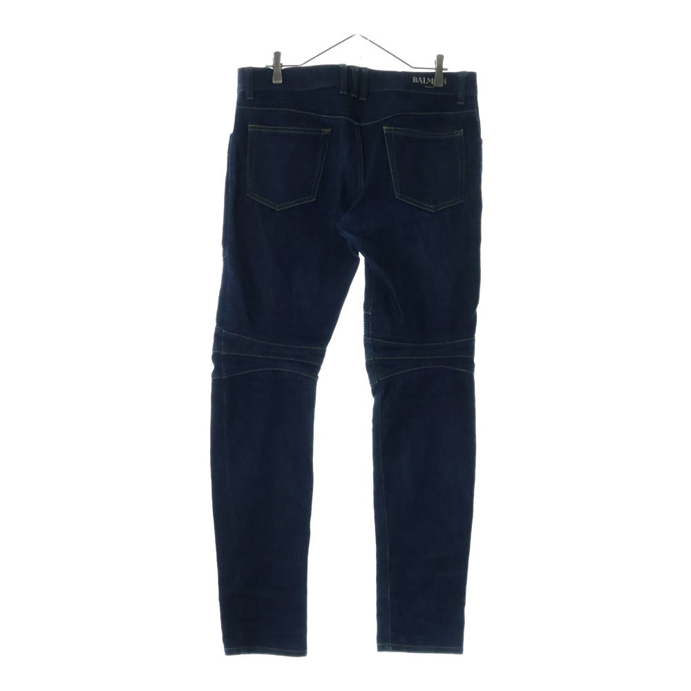 BALMAIN(バルマン) Biker Rigid Denim Pants バイカーリジット デニムパンツ インディゴ POHT551D204