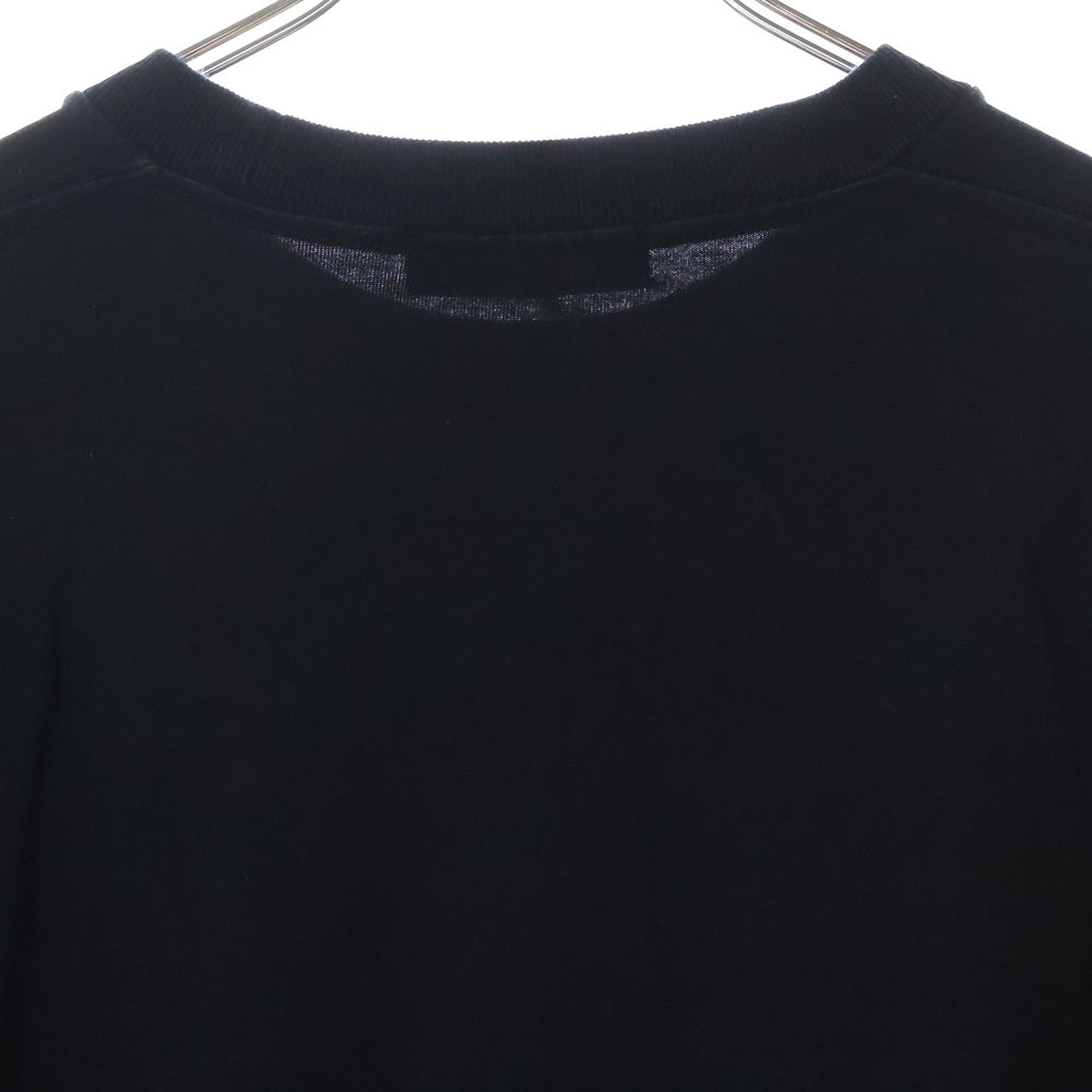 GOD SELECTION XXX(ゴッドセレクショントリプルエックス) 刺繍 ロゴ 長袖 カットソー Tシャツ ブラック