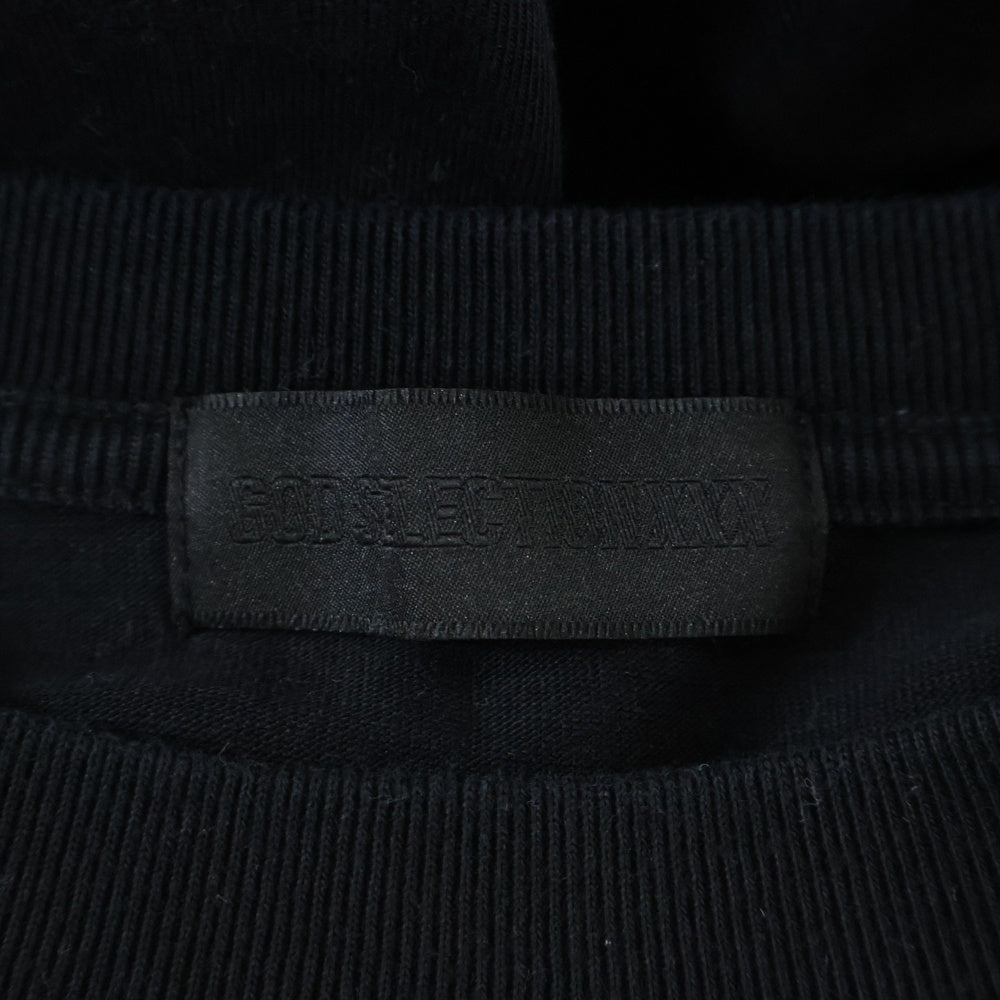 GOD SELECTION XXX(ゴッドセレクショントリプルエックス) 刺繍 ロゴ 長袖 カットソー Tシャツ ブラック