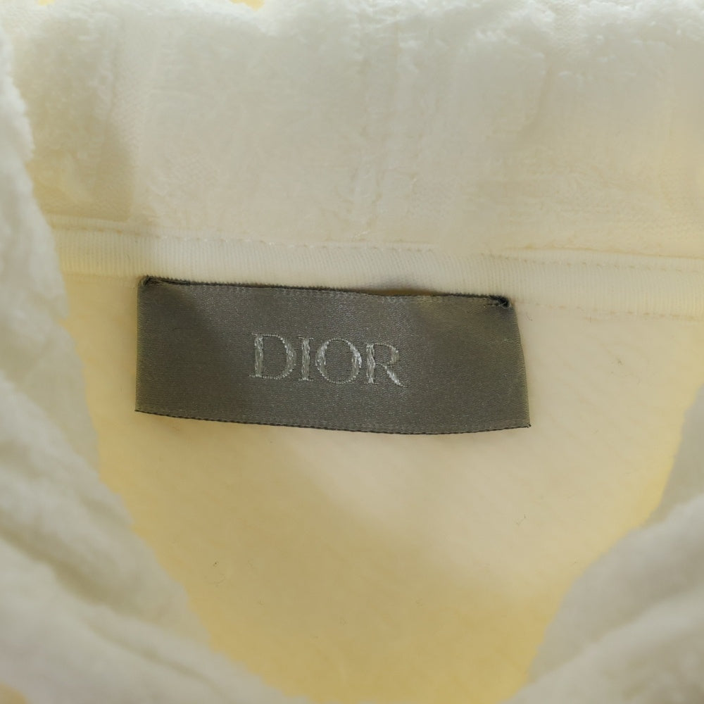 DIOR(ディオール) 20SS オブリーク総柄 ジャガードパイル プルオーバー スウェットパーカー ホワイト 113J631A0684