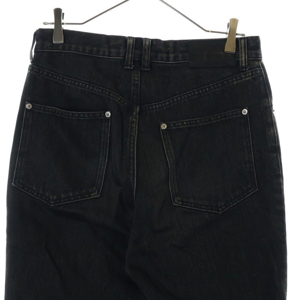 JOHN LAWRENCE SULLIVAN(ジョンローレンスサリバン) 20SS BLEACHED DENIM ZIPPED PANTS ブリーチドデニムジッパードパンツ ブラック 2A008-0320-15