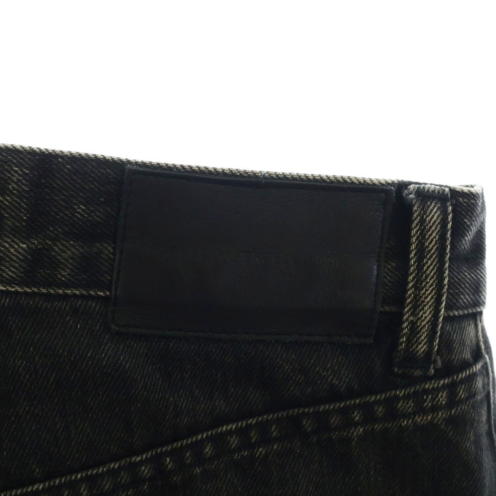 JOHN LAWRENCE SULLIVAN(ジョンローレンスサリバン) 20SS BLEACHED DENIM ZIPPED PANTS ブリーチドデニムジッパードパンツ ブラック 2A008-0320-15
