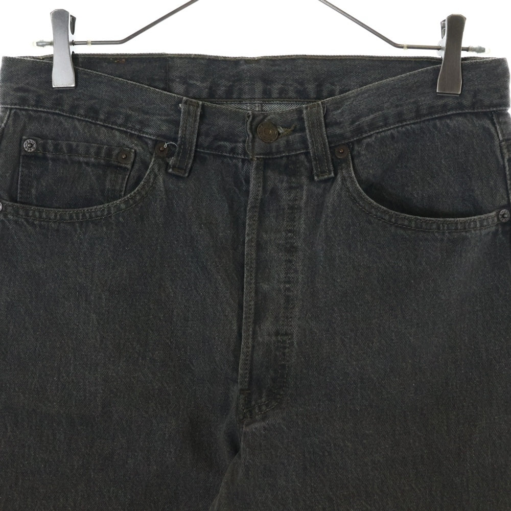 Levi's(リーバイス) 90S VINTAGE 501-0658 ヴィンテージ USA製 先染めブラック ボタン裏552 スモールe ボタンフライ デニムパンツ ブラック