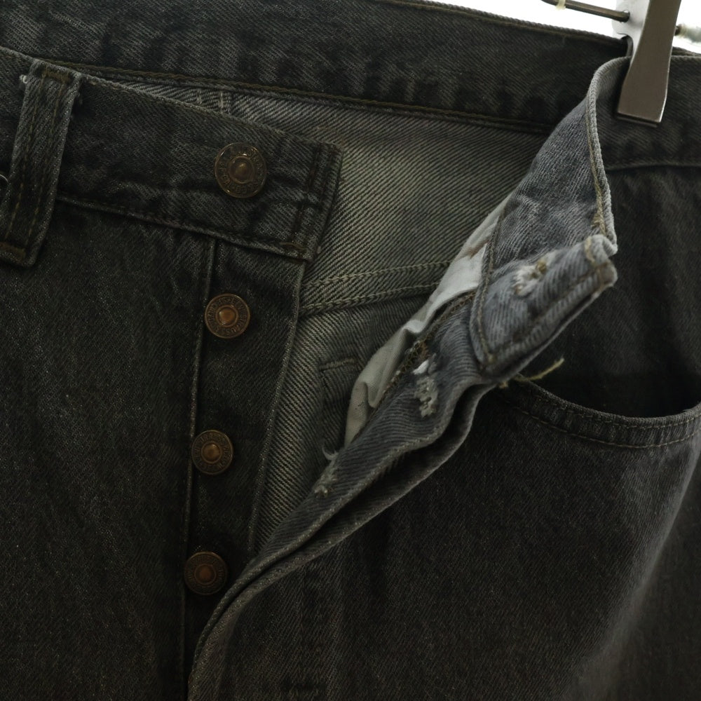 Levi's(リーバイス) 90S VINTAGE 501-0658 ヴィンテージ USA製 先染めブラック ボタン裏552 スモールe ボタンフライ デニムパンツ ブラック