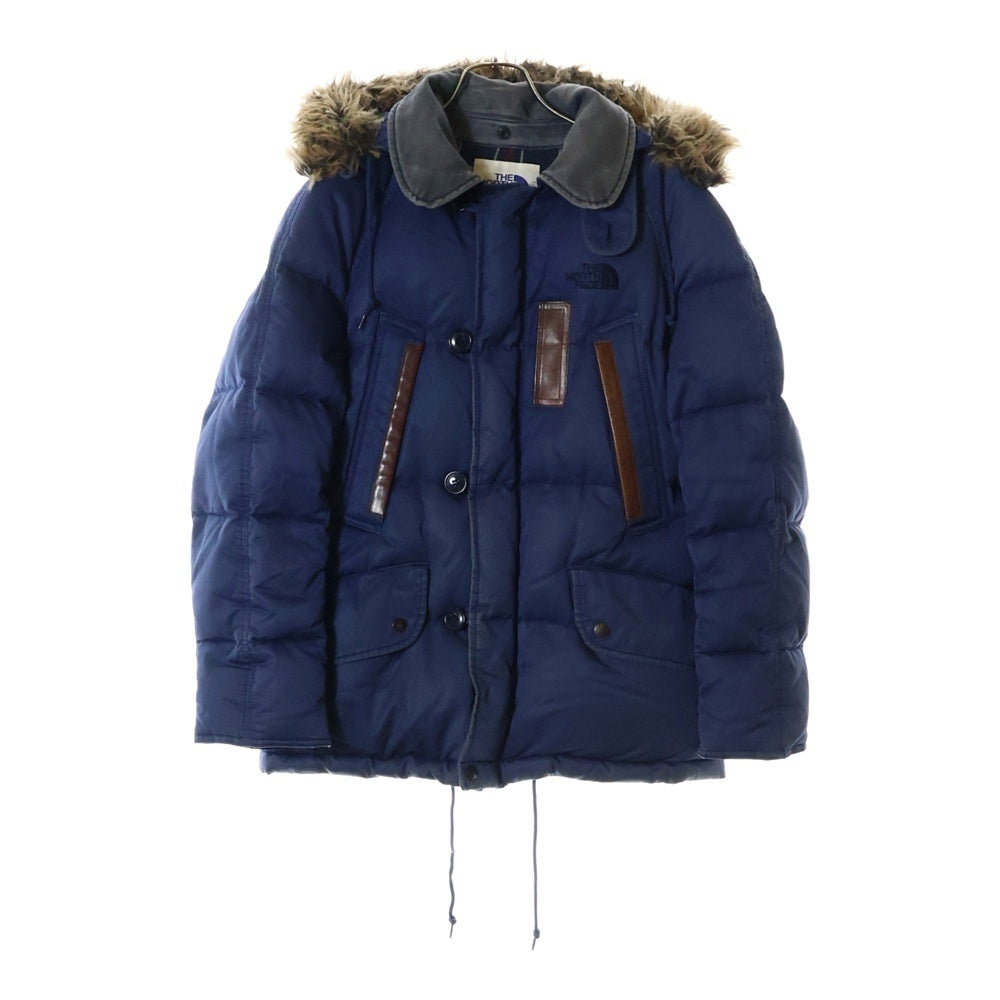 JUNYA WATANABE COMME des GARCONS(ジュンヤワタナベ コムデギャルソン) 11AW AD2011 ×THE NORTH FACE ザ ノースフェイス レザー切替 N-3Bタイプ ダウンジャケット WH-J913