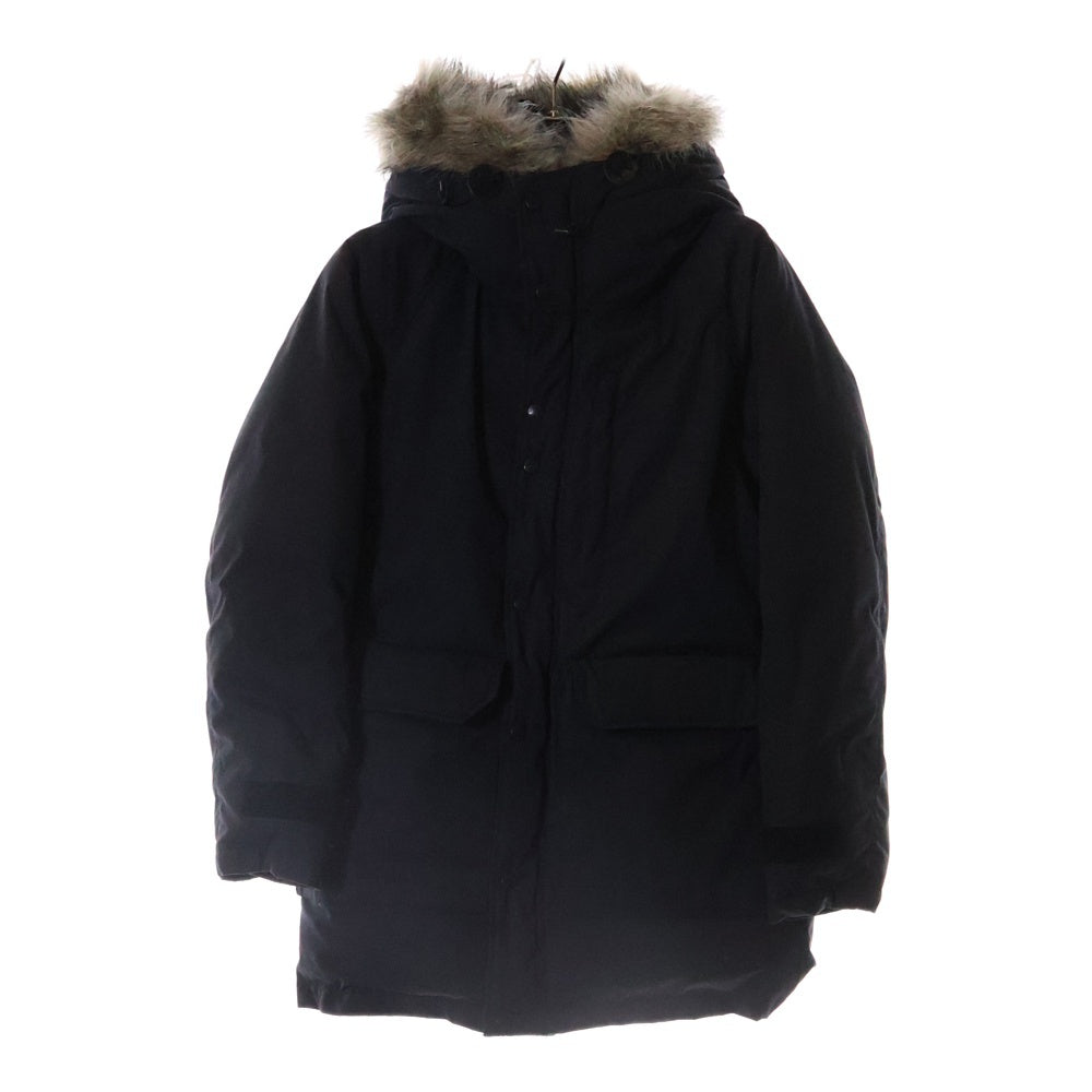 THE NORTH FACE PURPLE LABEL(ノースフェイスパープルレーベル) ロングセロー ファー着脱 フーデッドダウンコート ジャケット ブラック ND2557N