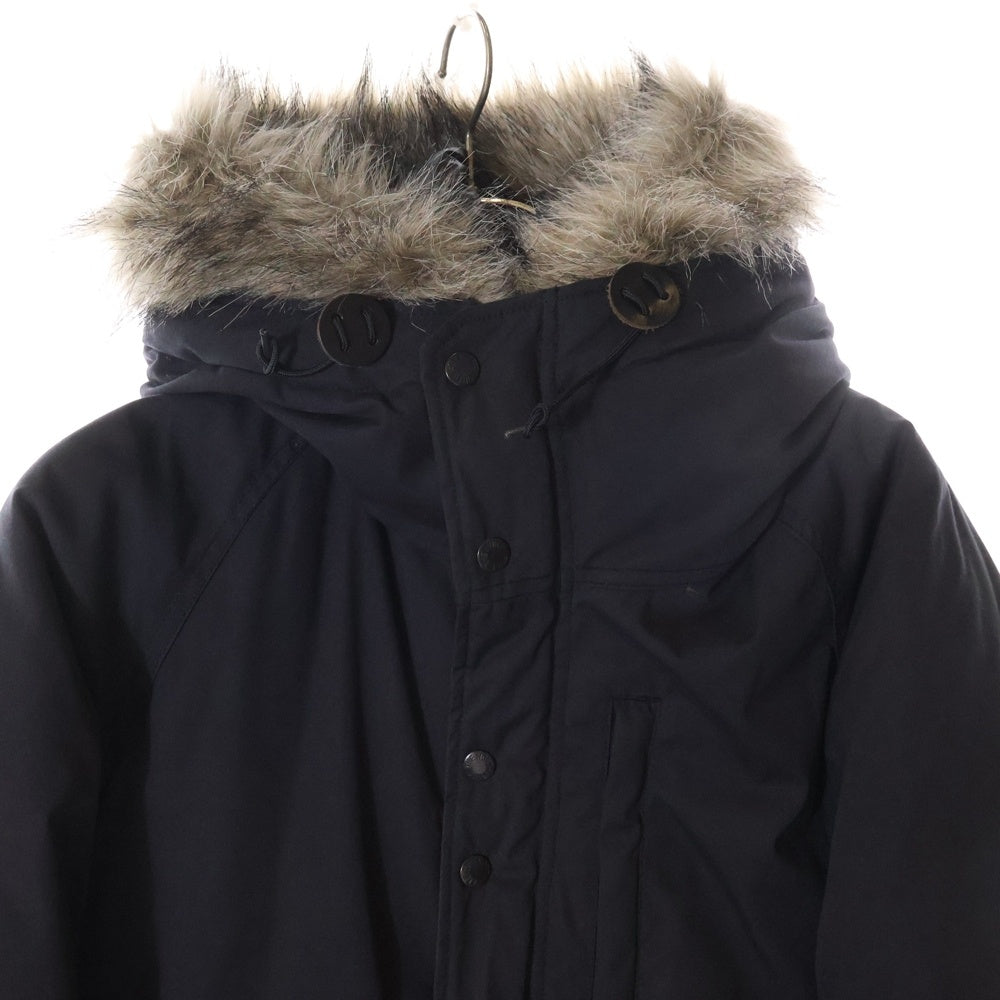 THE NORTH FACE PURPLE LABEL(ノースフェイスパープルレーベル) ロングセロー ファー着脱 フーデッドダウンコート ジャケット ブラック ND2557N