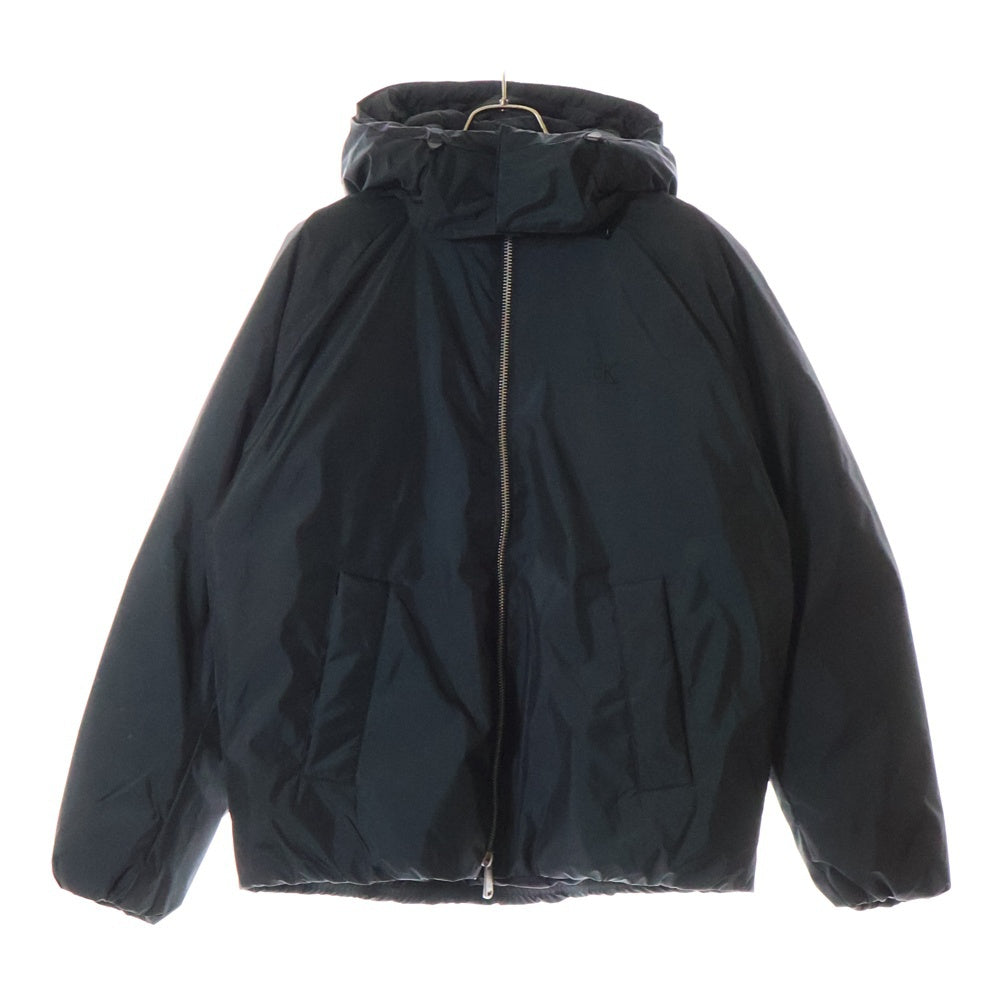 Calvin Klein Jeans(カルバンクラインジーンズ) デタッチャブルフーデッド ナイロン ジップアップダウンジャケット ブラック J326604