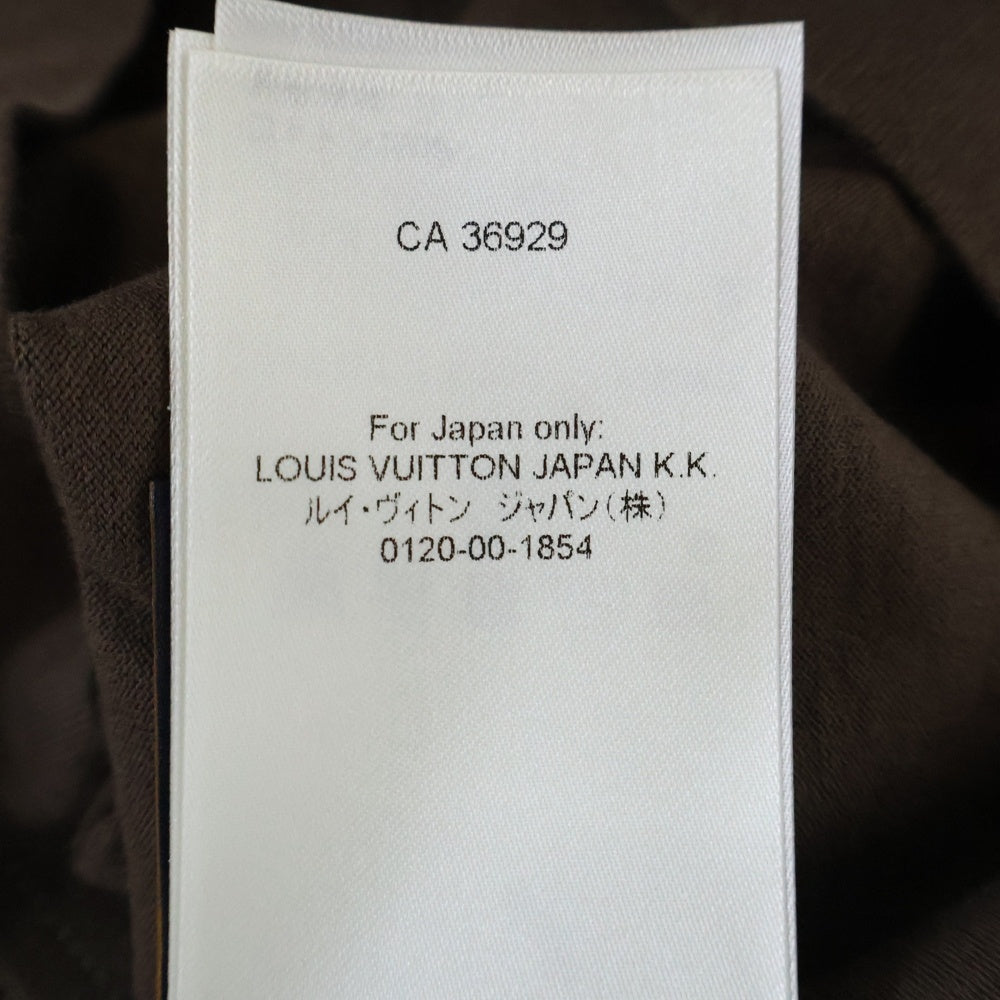 LOUIS VUITTON(ルイヴィトン) 25SS WASHED EMBELLISHED COTTON T-SHIRT ウォッシュド エンベリッシュド コットン クルーネック半袖Tシャツ カットソー ブラウン RM251M NPG HSY97W