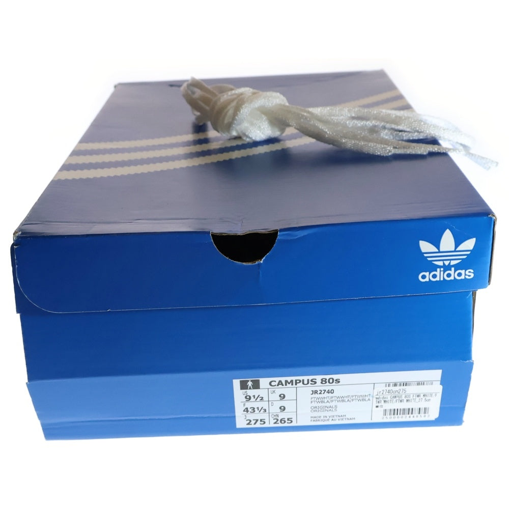 adidas(アディダス) CAMPUS 80S キャンパス80S ローカットスニーカー ホワイト US9.5/27.5cm JR2740