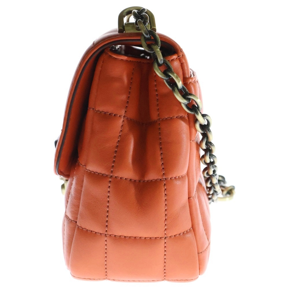 MICHAEL KORS(マイケルコース) 21AW SOHO ソーホー キルティングレザー チェーン ショルダーバッグ オレンジ レディース 30F1A1SL3L