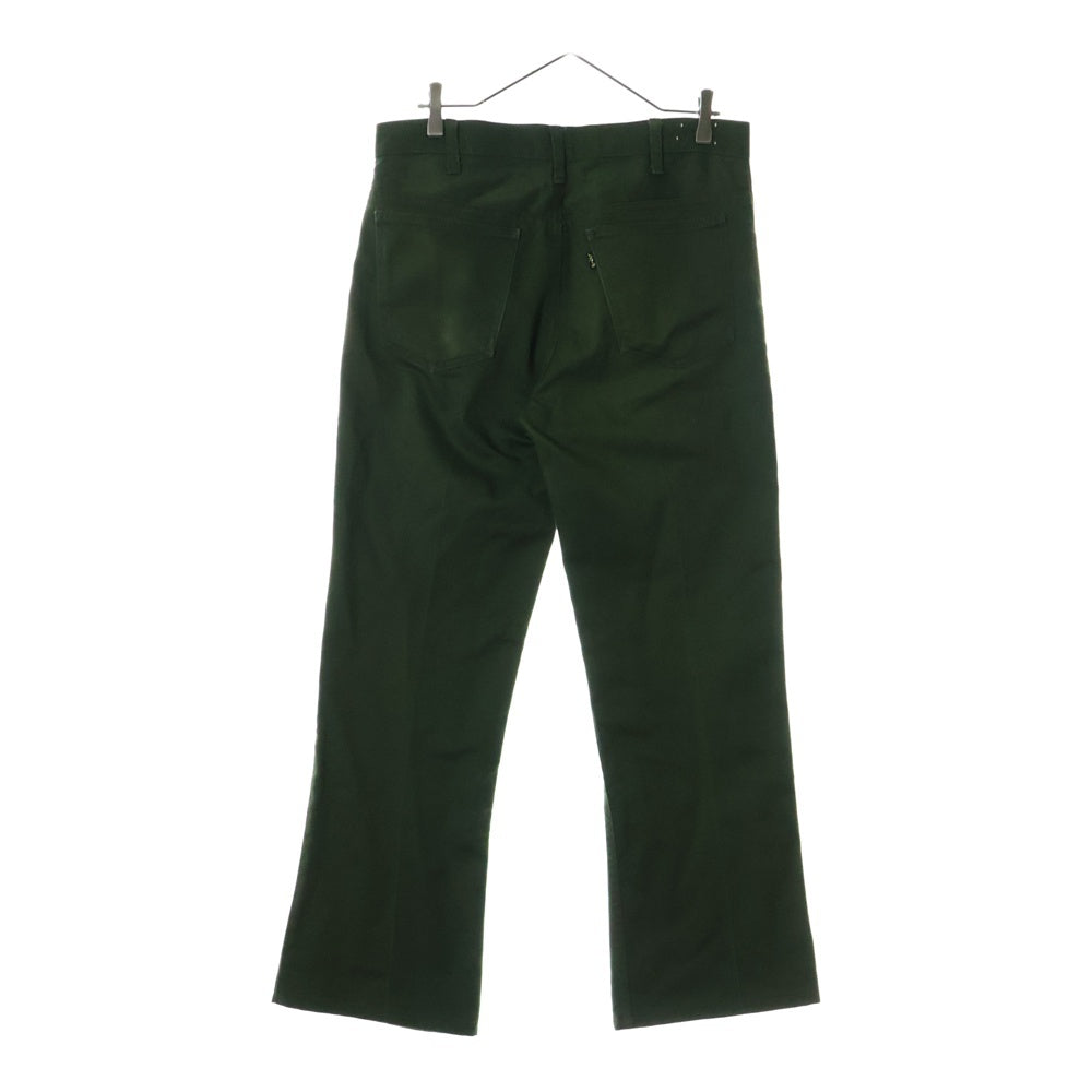 Levi's(リーバイス) 70s VINTAGE STA PREST ステイプレスト ボタン裏刻印6 ビッグE ジップフライ フレア パンツ グリーン