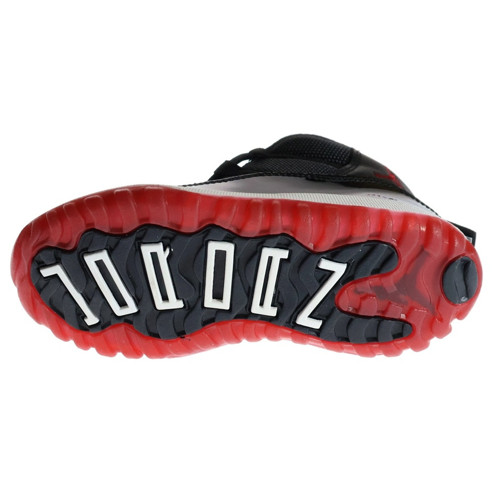 NIKE(ナイキ) TD AIR JORDAN 11 RETRO BRED エアジョーダン11 レトロ ブレッド ハイカットスニーカー ブラック キッズ US9C/15cm 378040-061