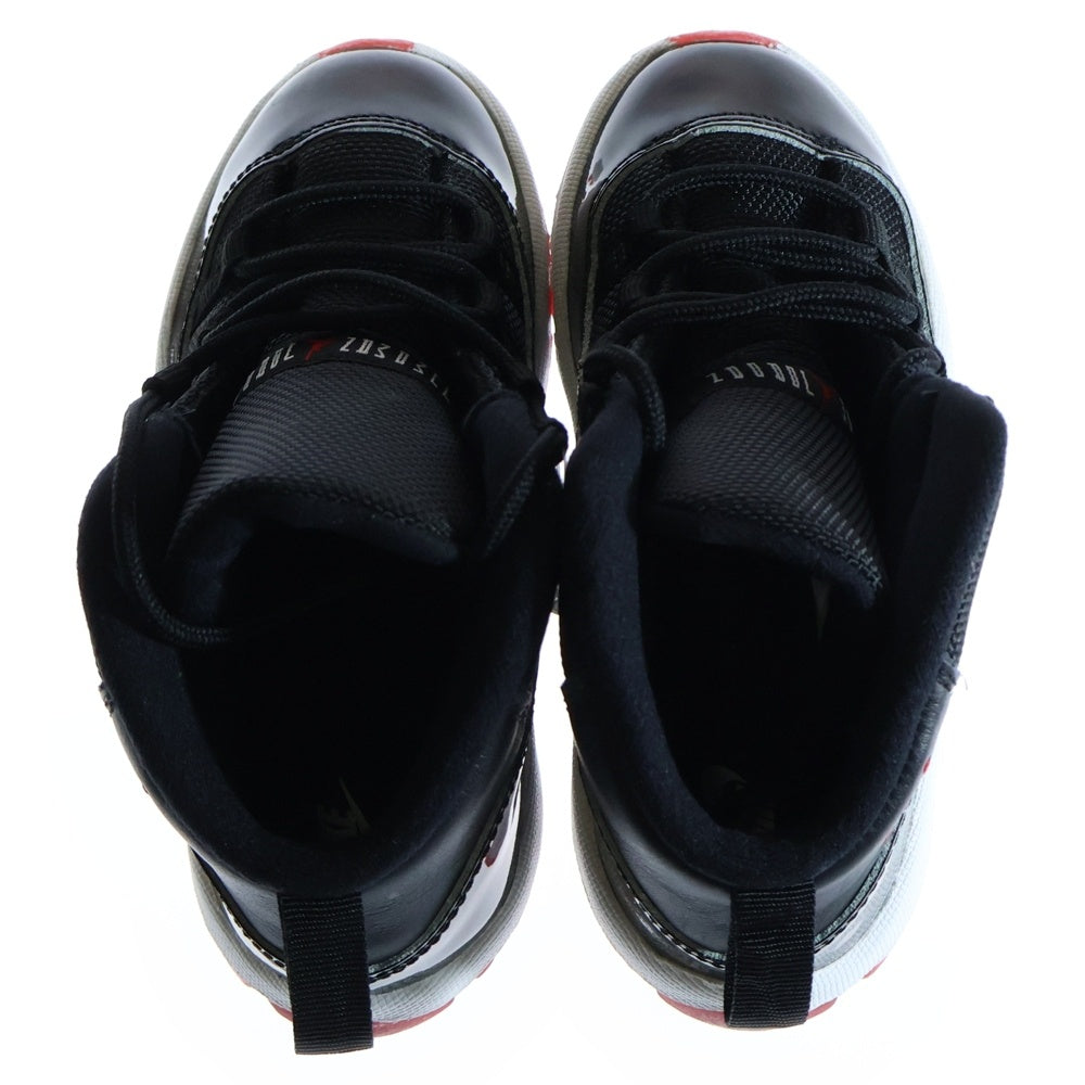 NIKE(ナイキ) TD AIR JORDAN 11 RETRO BRED エアジョーダン11 レトロ ブレッド ハイカットスニーカー ブラック キッズ US9C/15cm 378040-061