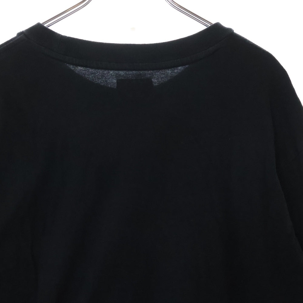 SUPREME(シュプリーム) 19SS International L/S Tee インターナショナル フロント刺繍Tシャツ 長袖クルーネックカットソー ブラック