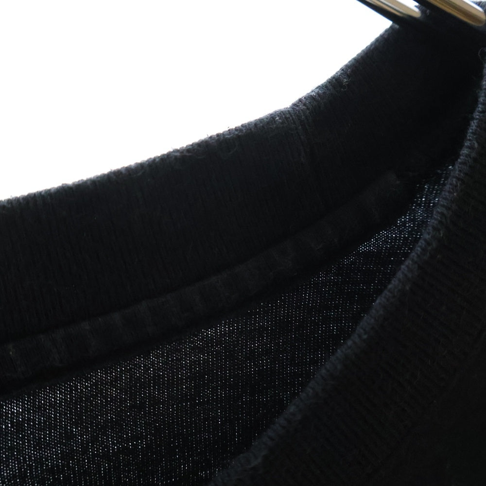 SUPREME(シュプリーム) 19SS International L/S Tee インターナショナル フロント刺繍Tシャツ 長袖クルーネックカットソー ブラック