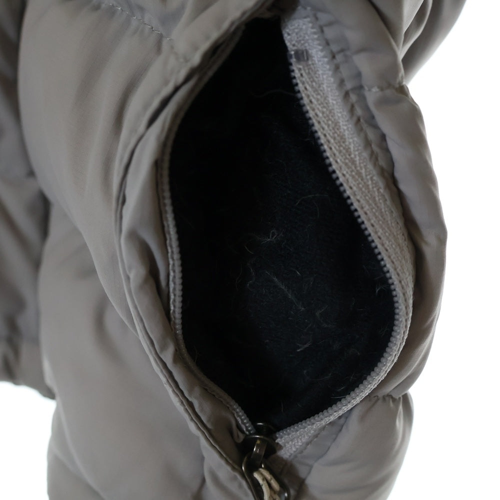THE NORTH FACE(ザノースフェイス) 胸ロゴ刺繍 フーデッドジップアップダウンジャケット グレー キッズ NDB91603