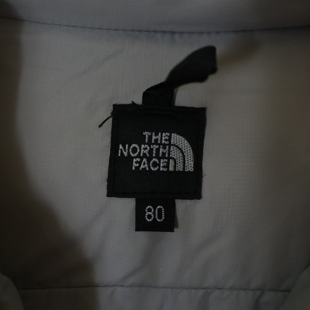THE NORTH FACE(ザノースフェイス) 胸ロゴ刺繍 フーデッドジップアップダウンジャケット グレー キッズ NDB91603