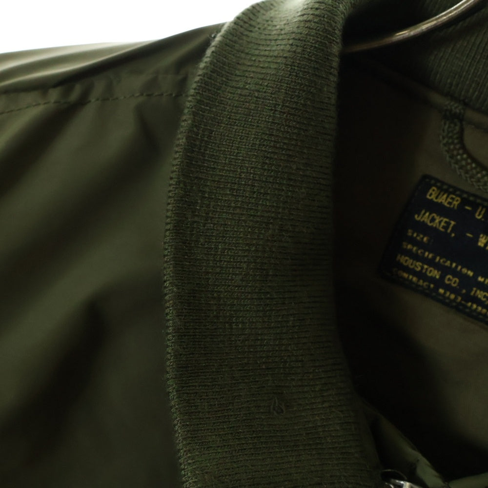 HOUSTON(ヒューストン) US.NAVY TYPE G-8 WEP JACKET VA-882パッチ付き 初期型 フライトジャケット グリーン