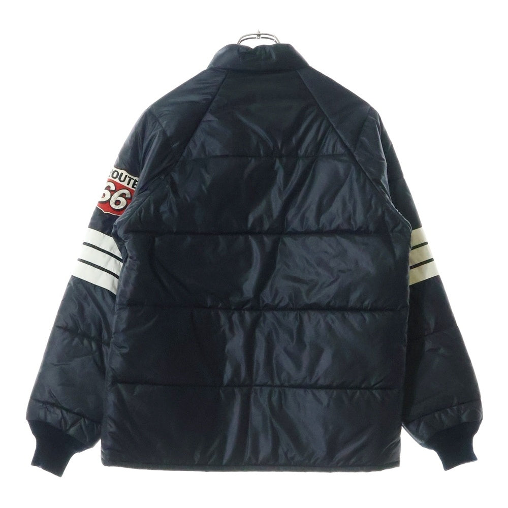 BEAMS(ビームス) HARDWEAR 中綿 ワッペン付き レーサージャケット ブラック