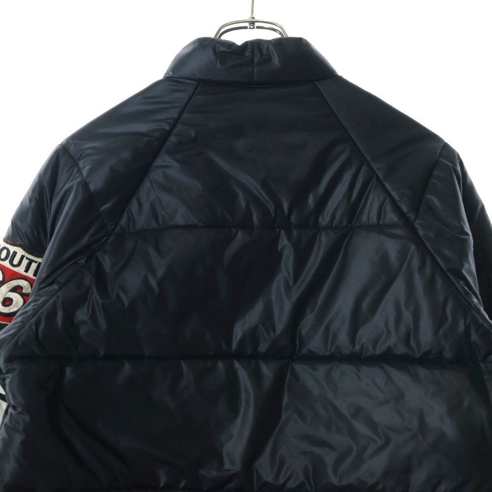 BEAMS(ビームス) HARDWEAR 中綿 ワッペン付き レーサージャケット ブラック