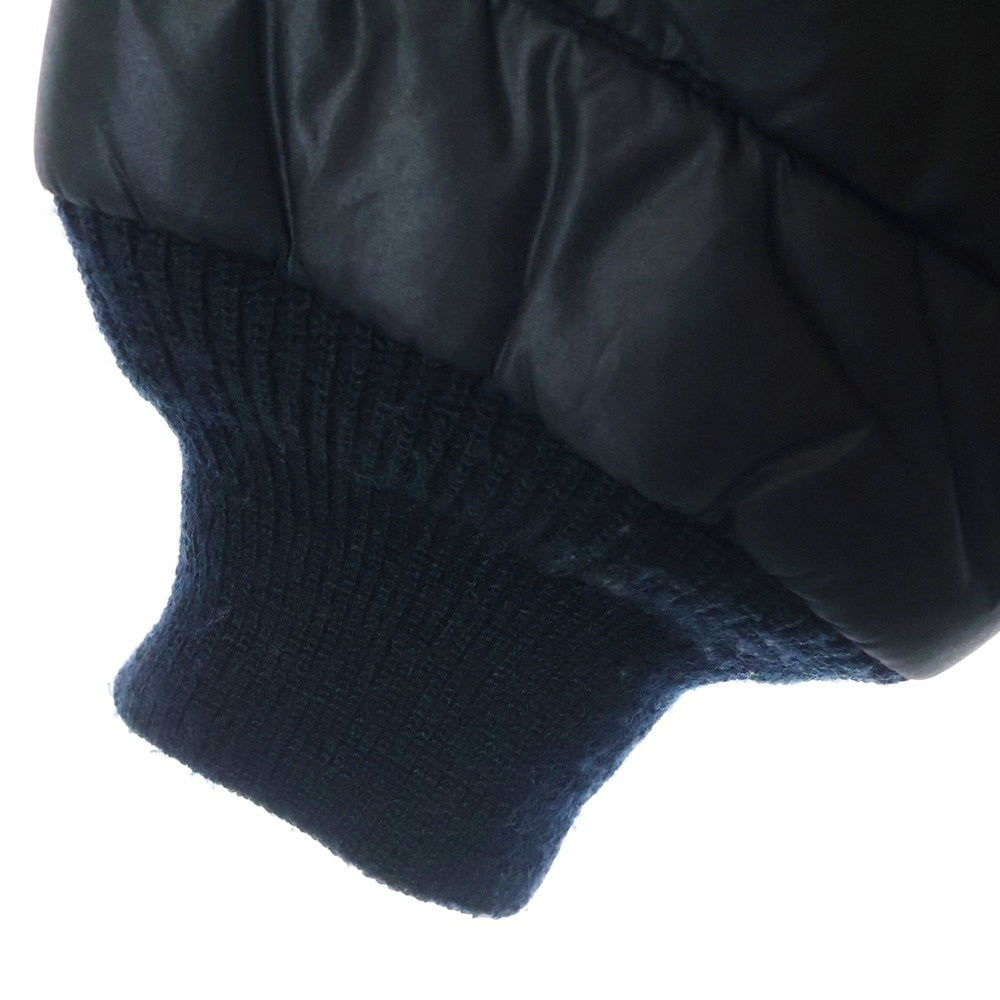 BEAMS(ビームス) HARDWEAR 中綿 ワッペン付き レーサージャケット ブラック
