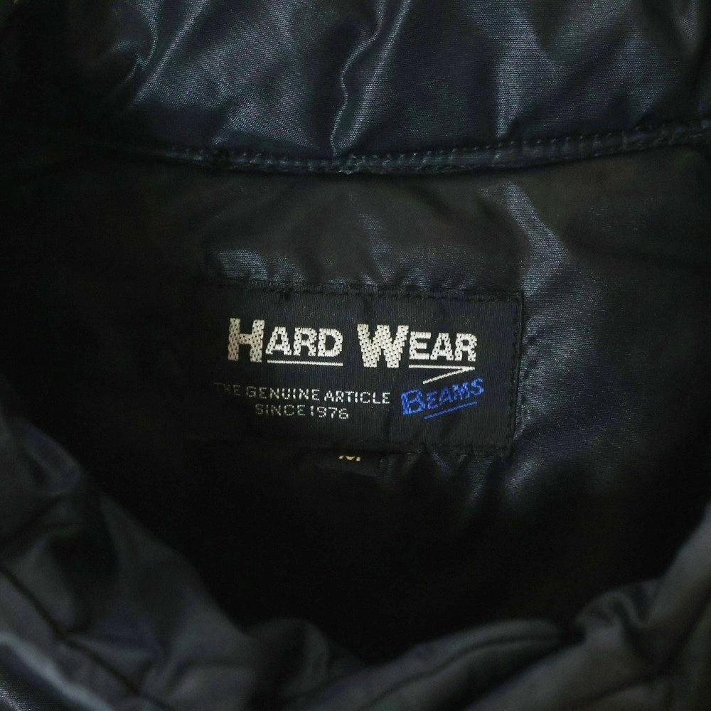 BEAMS(ビームス) HARDWEAR 中綿 ワッペン付き レーサージャケット ブラック