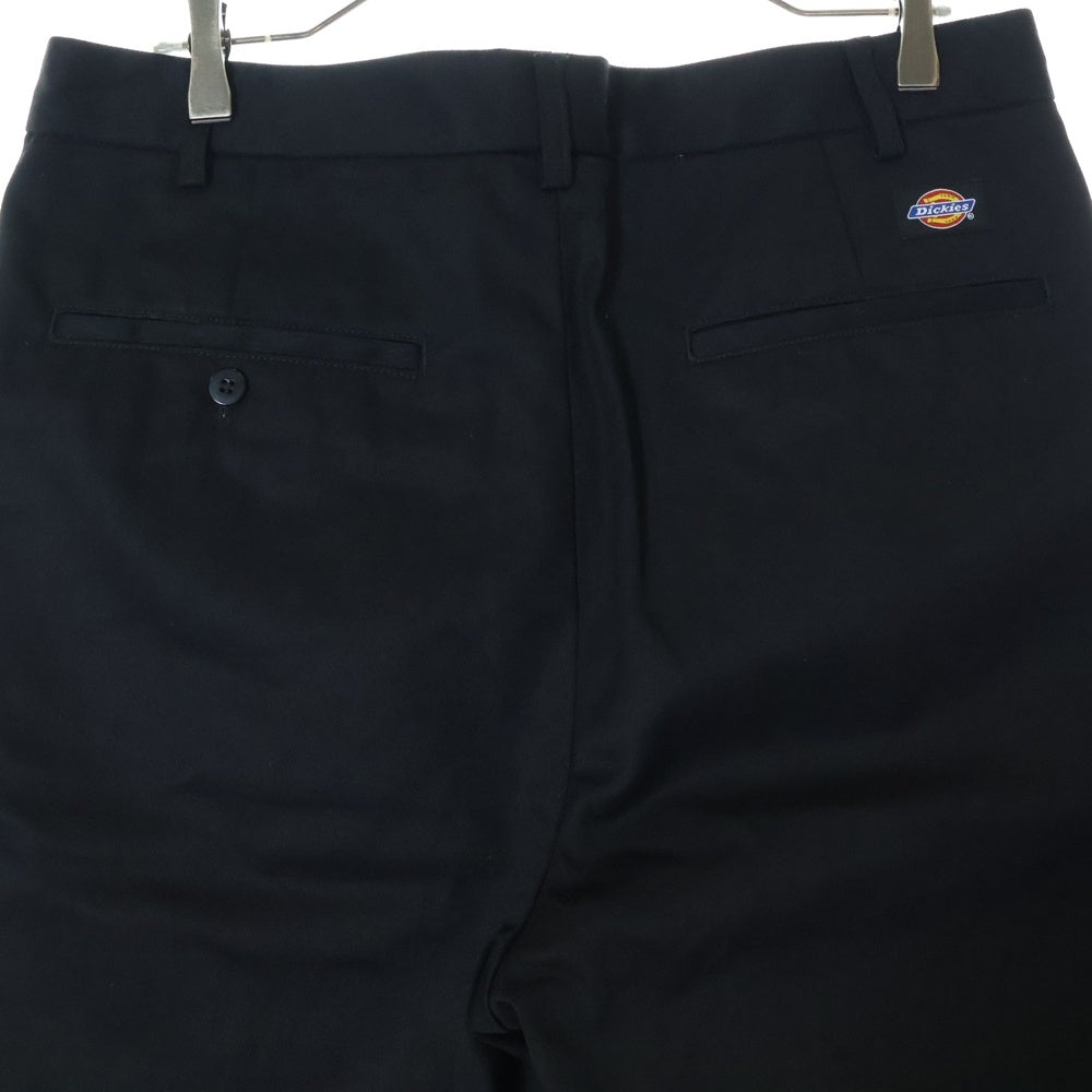 WACKO MARIA(ワコマリア) 22SS ×DICKIES PLEATED TROUSERS ディッキーズ プリーツド トラウザー ワンタック ショーツ ハーフパンツ ブラック DICKIES-WM-PT08
