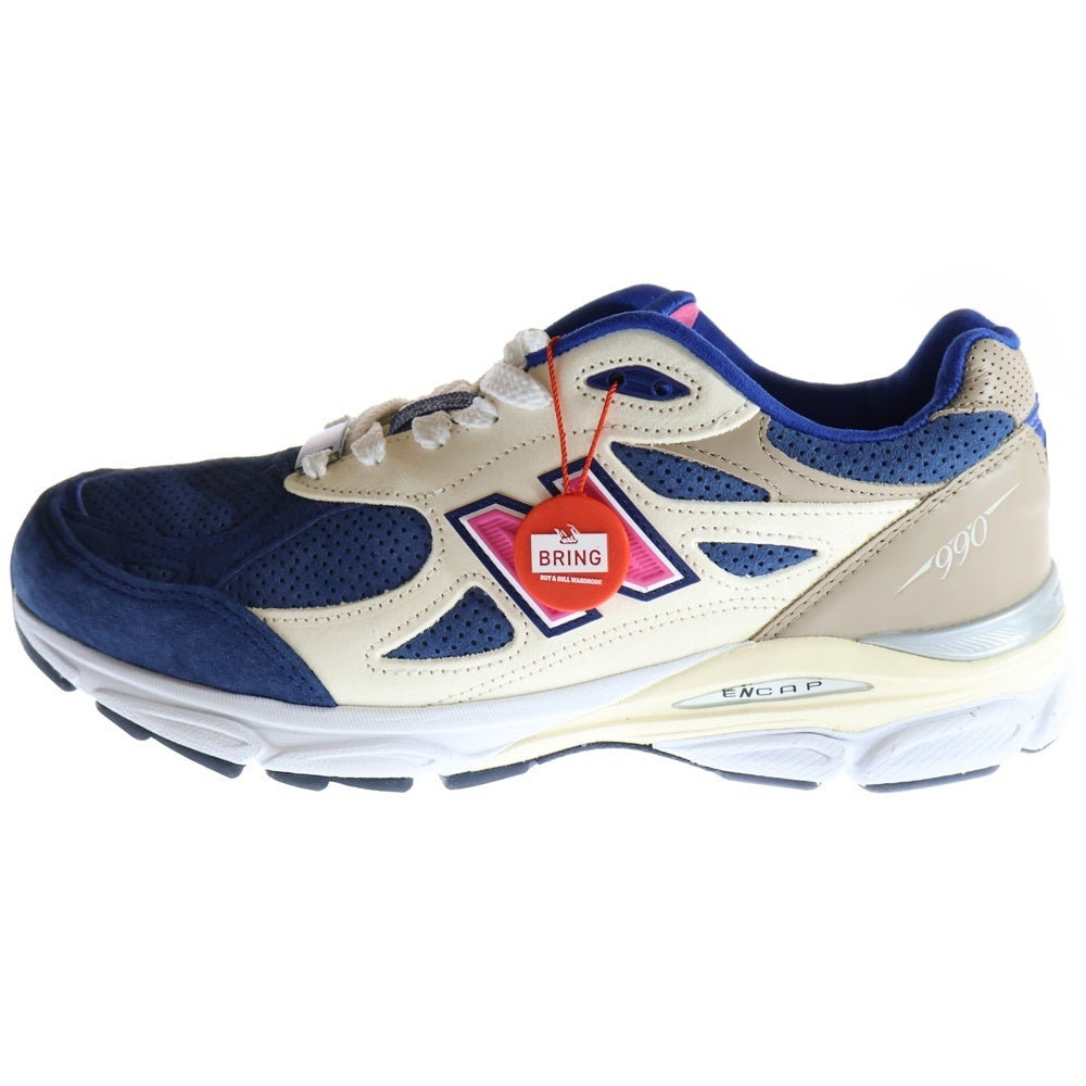 New Balance(ニューバランス) ×KITH M990KH3 キス スエード ローカットスニーカー ブルー/ベージュ US10.5/28.5cm