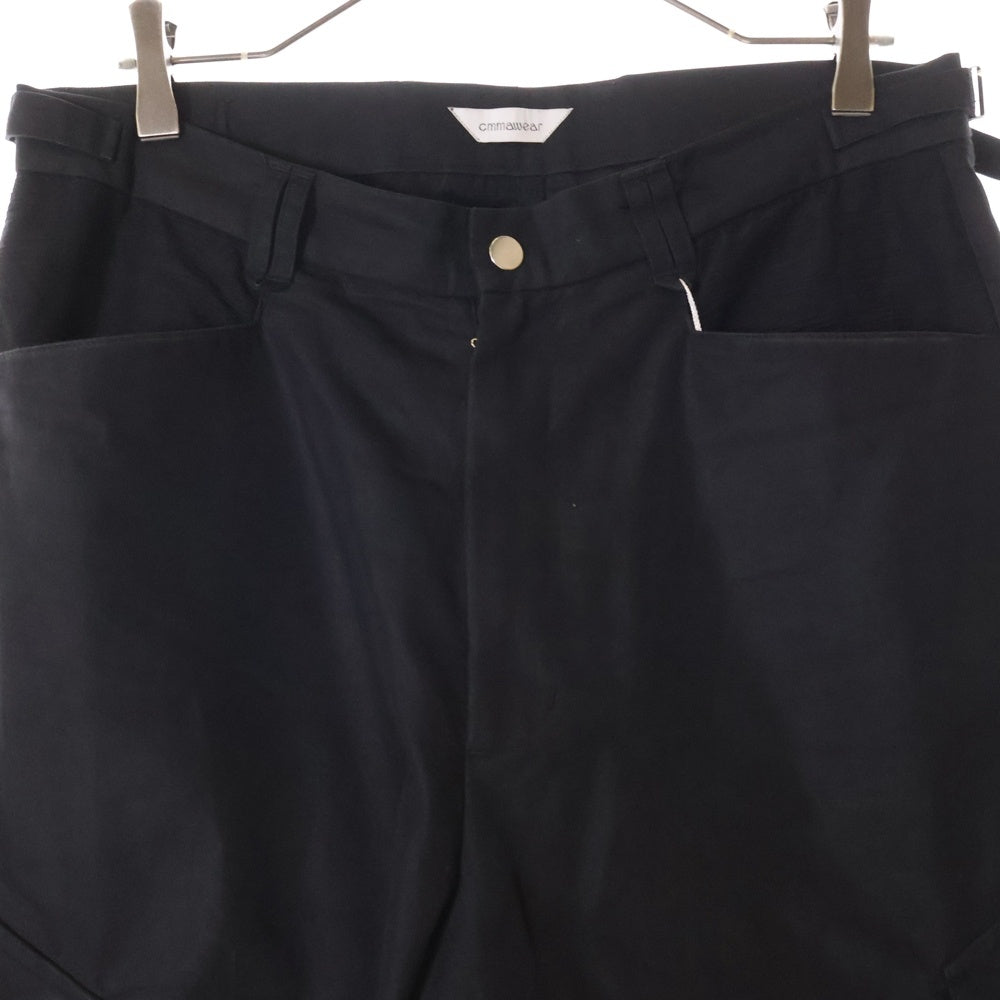 cmmawear(コマウェア) GAIA CARGO TROUSERS ガイア コットン ワイド カーゴパンツ トラウザー ブラック