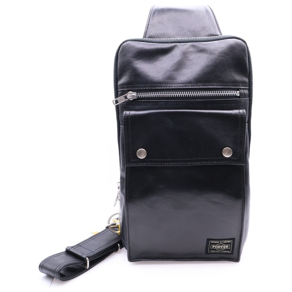 PORTER(ポーター) SLING SHOULDER BAG スリング レザーショルダーバッグ ボディバッグ ブラック 707-06127