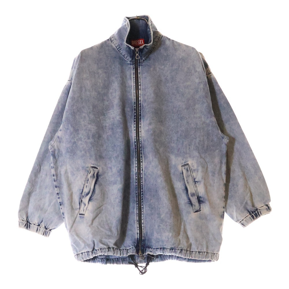 DIESEL(ディーゼル) D-KRAP-S1 クラップ ダブルジップ バックロゴ デニム ボンバージャケット インディゴ A14339