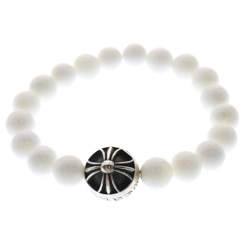 CHROME HEARTS(クロムハーツ) 8mm BEAD ビーズ ブレスレット シルバー/ホワイト