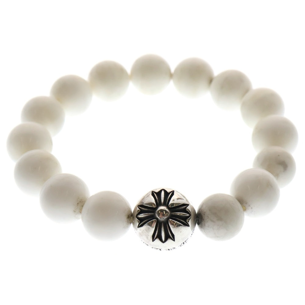 CHROME HEARTS(クロムハーツ) 12mm BEAD ビーズ ブレスレット シルバー/ホワイト