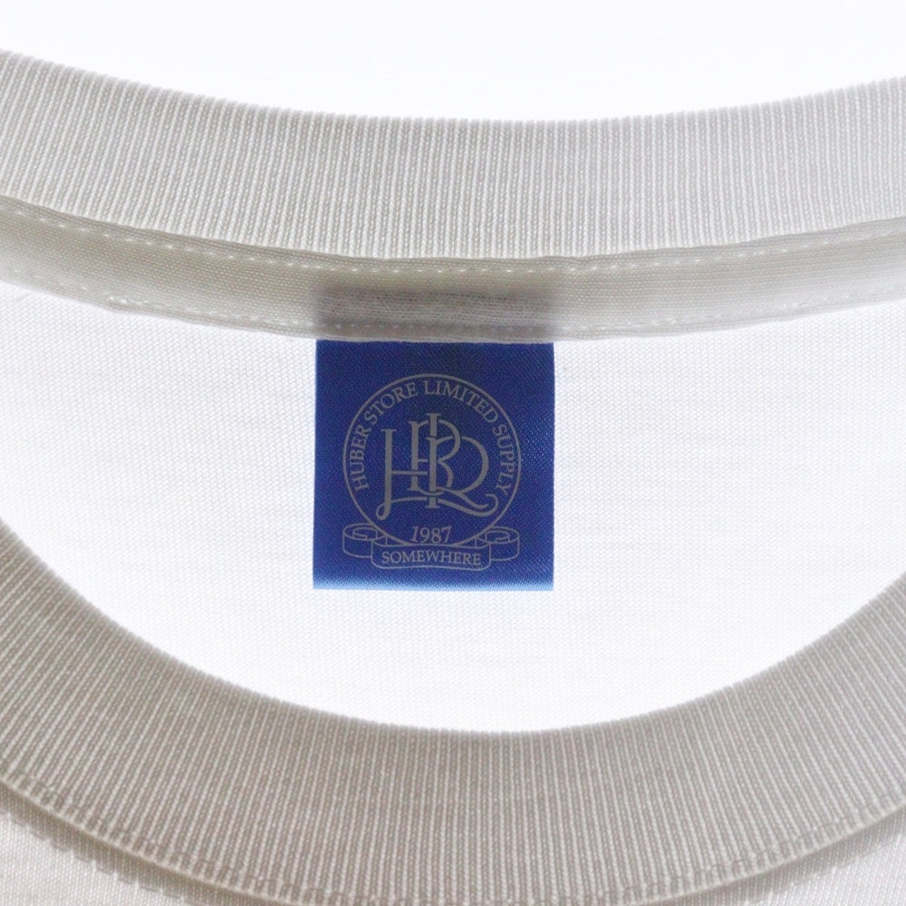 HUBER STORE(ヒューバーストア) 25SS COAHING TEE コーチングTシャツ ホワイト