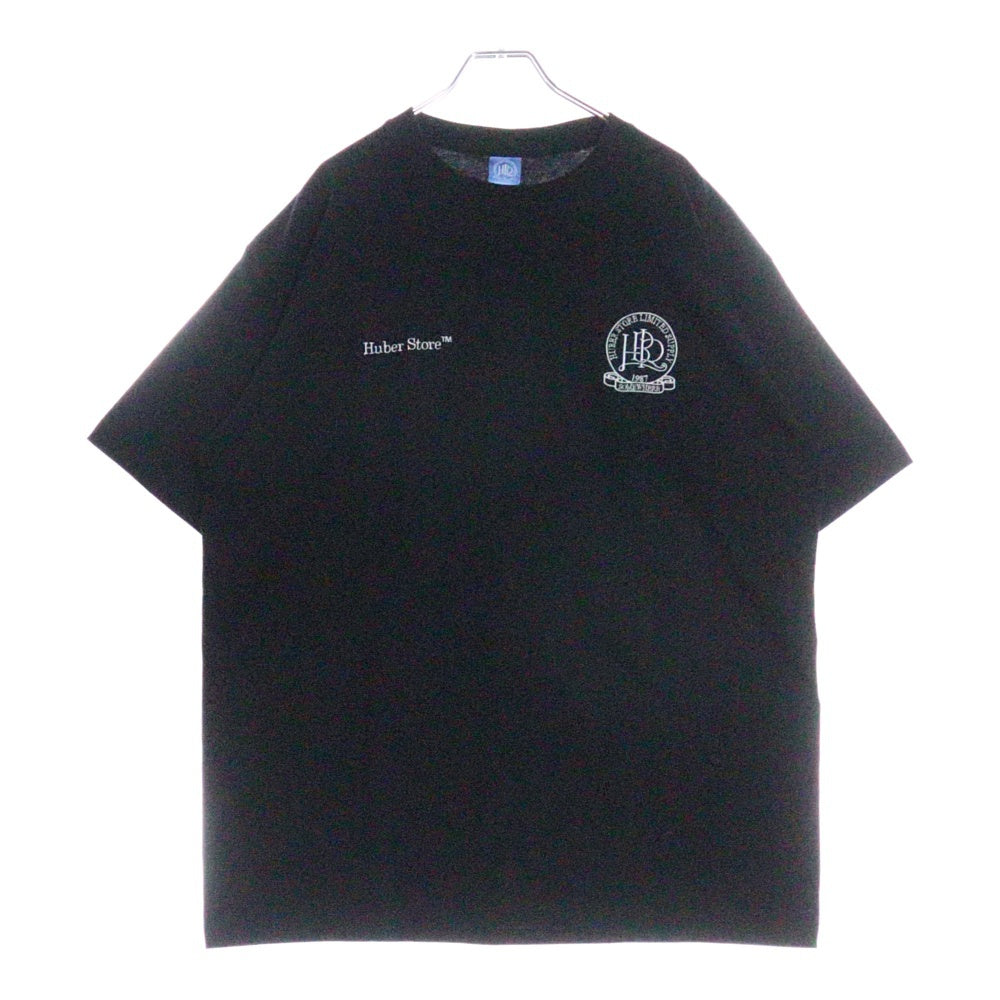 HUBER STORE(ヒューバーストア) 25SS ORIGINAL ENBLEM TEE オリジナルエンブレムTシャツ ブラック
